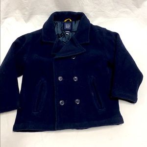Baby gap toddler 3 navy blue peacoat w/ flaws